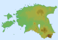 Relief Map of Estonia - Mapsof.Net Map