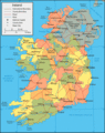 Routes Irlandaises - Mapsof.net