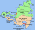 Saint Martin Island Map - Mapsof.Net Map