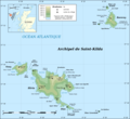 Saint Kilda Archipelago Topographic Map Fr - Mapsof.Net Map