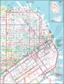 San Francisco Downtown Transport Map - Mapsof.Net Map