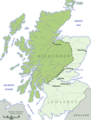 Scotland Highlands Lowlands - Mapsof.net