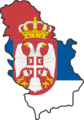 Serbia Flag Map - Mapsof.Net Map