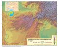Shaded Relief Map Of Afghanistan (physical) - Mapsof.Net Map