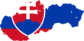 Slovakia Flag Map - Mapsof.Net Map