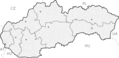Slovakia Regions Map Blank - Mapsof.Net Map
