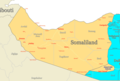 Somaliland Map Regions - Mapsof.Net Map
