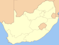 South Africa Blank Locator Map - Mapsof.Net Map