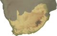 South Africa Topo Continent - Mapsof.Net Map