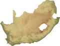 South Africa Topo Island - Mapsof.Net Map