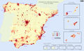 Spain Population Map 2008 - Mapsof.Net Map