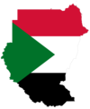 Sudan Flag Map - Mapsof.Net Map