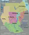 Sudan Regions Map - Mapsof.Net Map