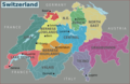 Switzerland Regions - Mapsof.Net Map
