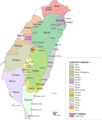 Taiwan Languages - Mapsof.Net Map