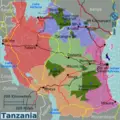 Tanzania Regions Map - Mapsof.Net Map
