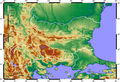 Topographic Map of Bulgaria - Mapsof.Net Map