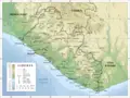 Topographic Map of Liberia - Mapsof.net