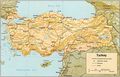 Turkey Relief Map - Mapsof.Net Map