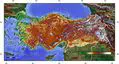 Turkey Topografical Map - Mapsof.net