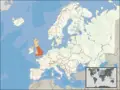 Uk Europe Location - Mapsof.Net Map