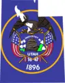 Utah Flag Map - Mapsof.Net Map