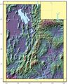Utah Relief Map - Mapsof.Net Map