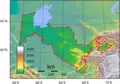 Uzbekistan Topography - Mapsof.net