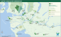 Vancouver Green Space Map - Mapsof.Net Map