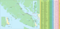 Vancouver Island Golf Map - Mapsof.Net Map