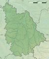 Vienne Department Relief Location Map - Mapsof.net