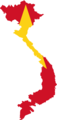 Vietnam Flag Map - Mapsof.Net Map