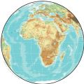 Africa Physical Map Globe - Mapsof.Net Map