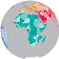 Africa Political Map Globe - Mapsof.Net Map