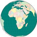 Africa Simple Map Globe - Mapsof.Net Map