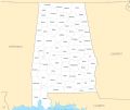 Alabama County Map - Mapsof.Net Map