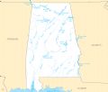 Alabama Rivers And Lakes - Mapsof.Net Map