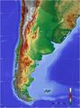 Argentina Topo Blank - Mapsof.net