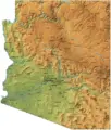 Arizona Physical Map - Mapsof.Net Map
