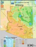 Arizona Plant Hardiness Zone Map - Mapsof.Net Map