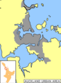 Auckland Urban Area - Mapsof.Net Map