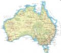 Australia With Roads And Cities - Mapsof.Net Map