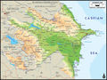 Azerbaijan Physical Large Map - Mapsof.Net Map