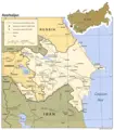 Azerbaijan Political 1992 - Mapsof.Net Map