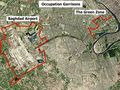 Baghdad  Airport And Green Zone - Mapsof.Net Map