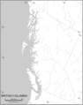 Blank Map of British Columbia - Mapsof.Net Map