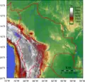 Bolivia Topography - Mapsof.net