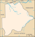 Botswana Blank - Mapsof.Net Map