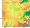 Botswana Topography - Mapsof.net