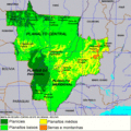 Brazil Centrooeste Physical Map - Mapsof.net